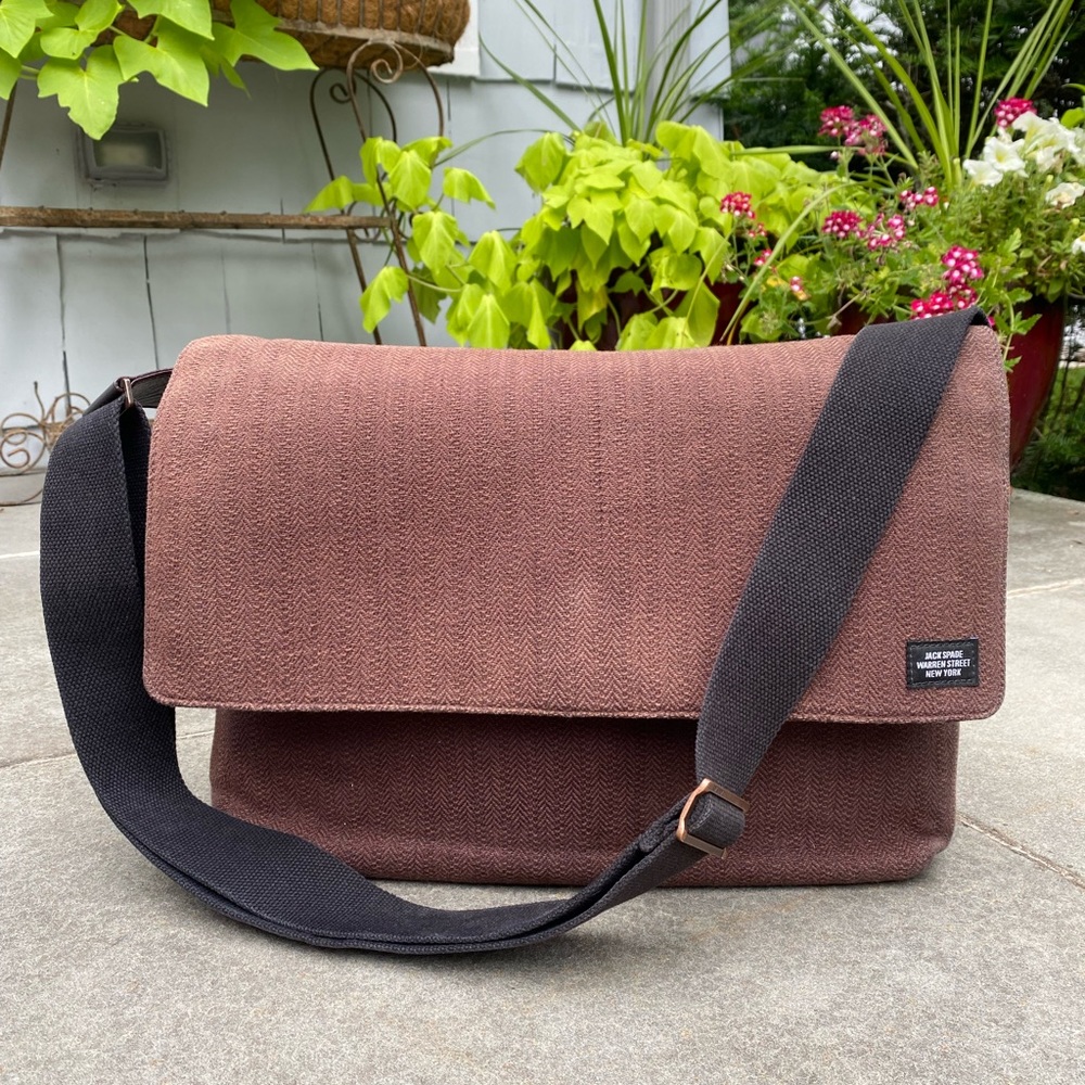 Jack Spade Fabric Messenger Bag